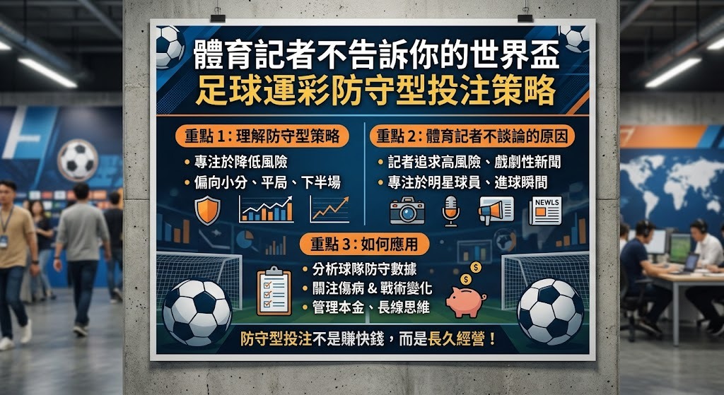 世界盃足球運彩防守型投注策略